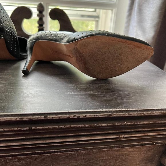 Rebecca Minkoff Black Studded Brie Heels US Size 5.5 - Picture 7 of 8